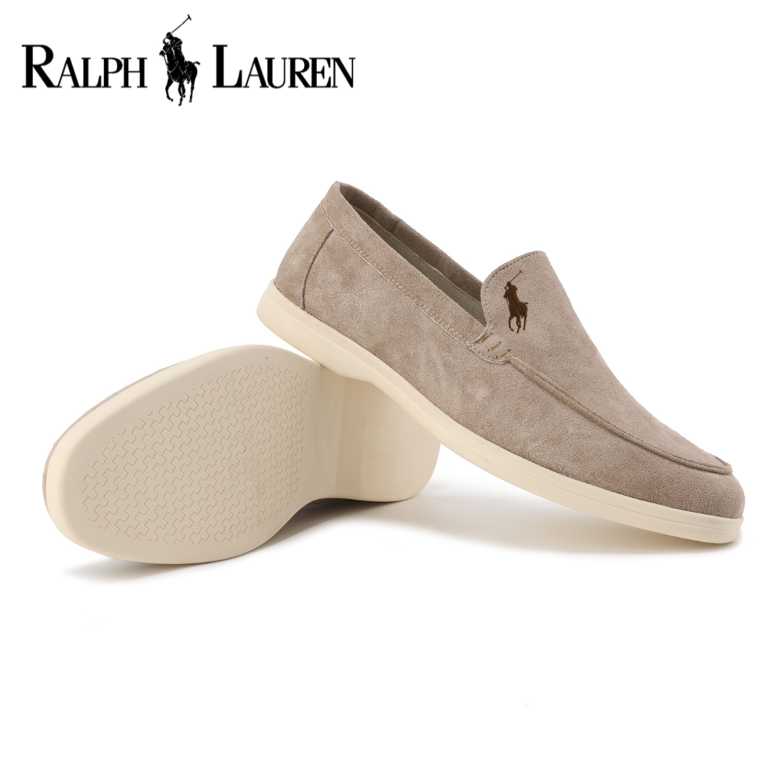 Eleganta mockasiner i mocka från Ralph Lauren