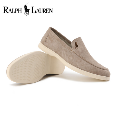 Eleganta mockasiner i mocka från Ralph Lauren
