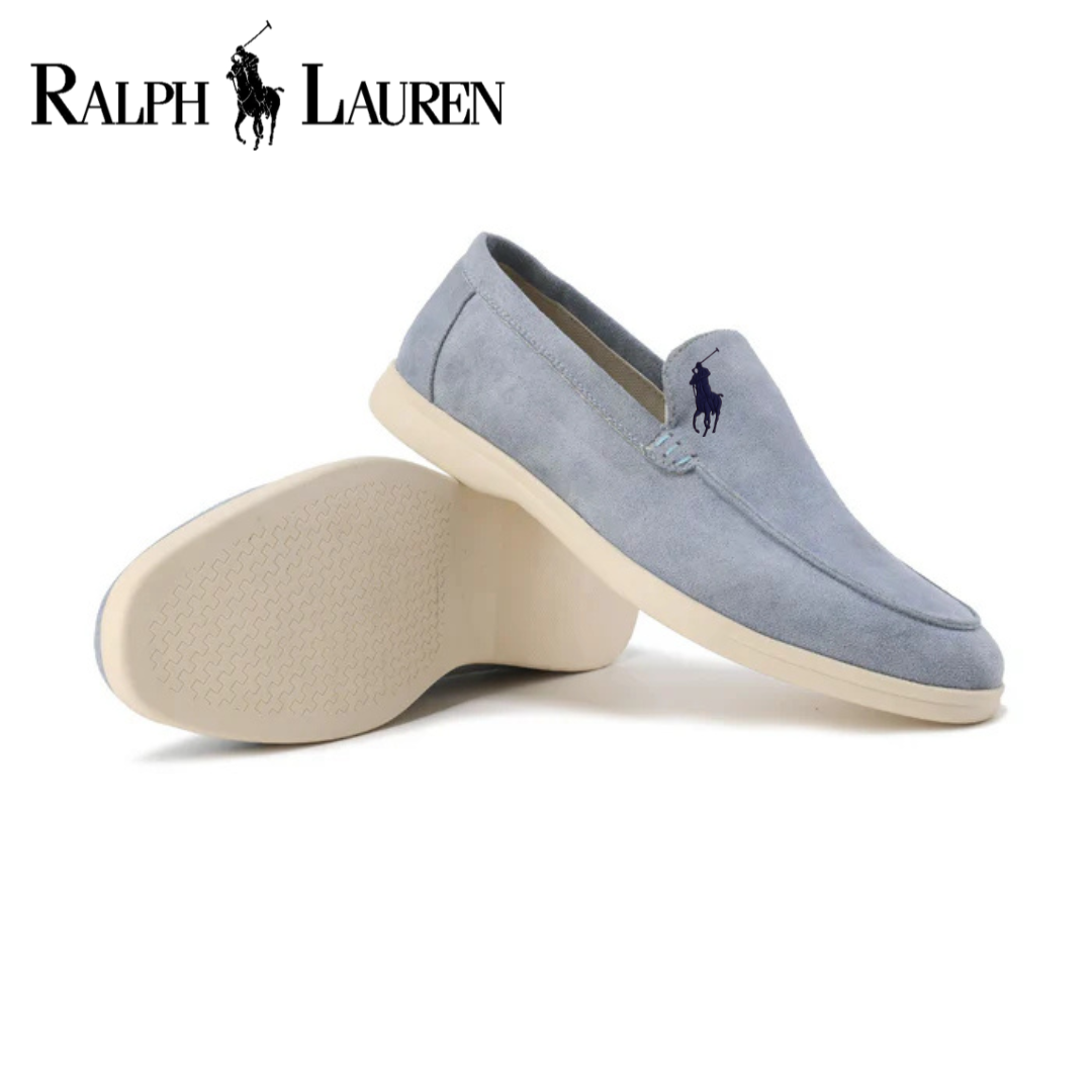 Eleganta mockasiner i mocka från Ralph Lauren