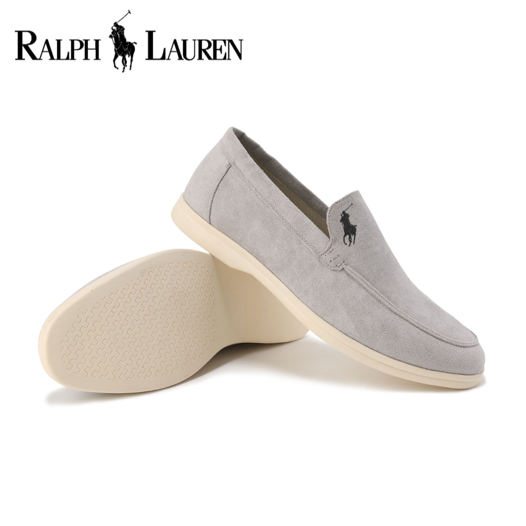 Eleganta mockasiner i mocka från Ralph Lauren