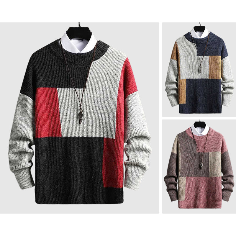 Dan Anthony Patchwork Stickad Tröja