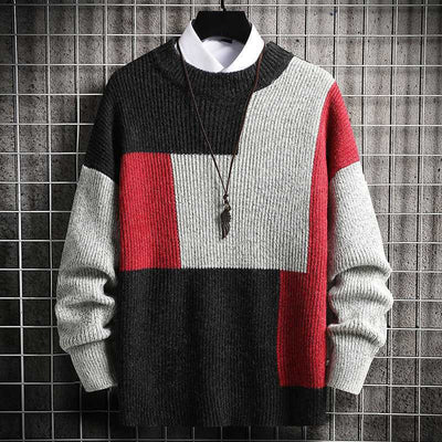Dan Anthony Patchwork Stickad Tröja