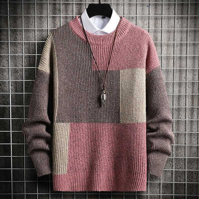 Dan Anthony Patchwork Stickad Tröja