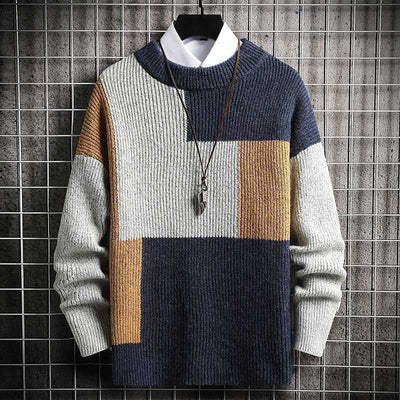 Dan Anthony Patchwork Stickad Tröja