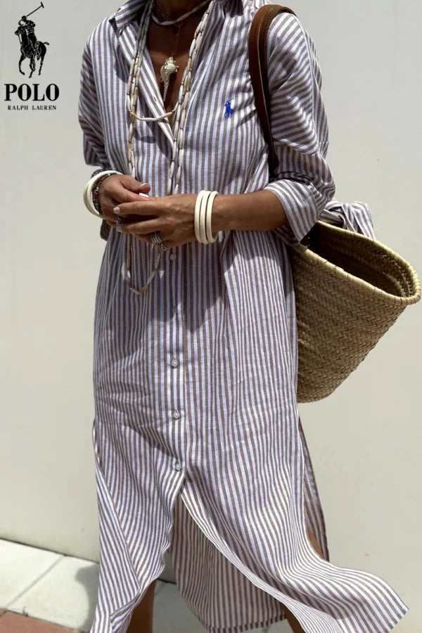 RALPH LAUREN – Elegant skjortklänning