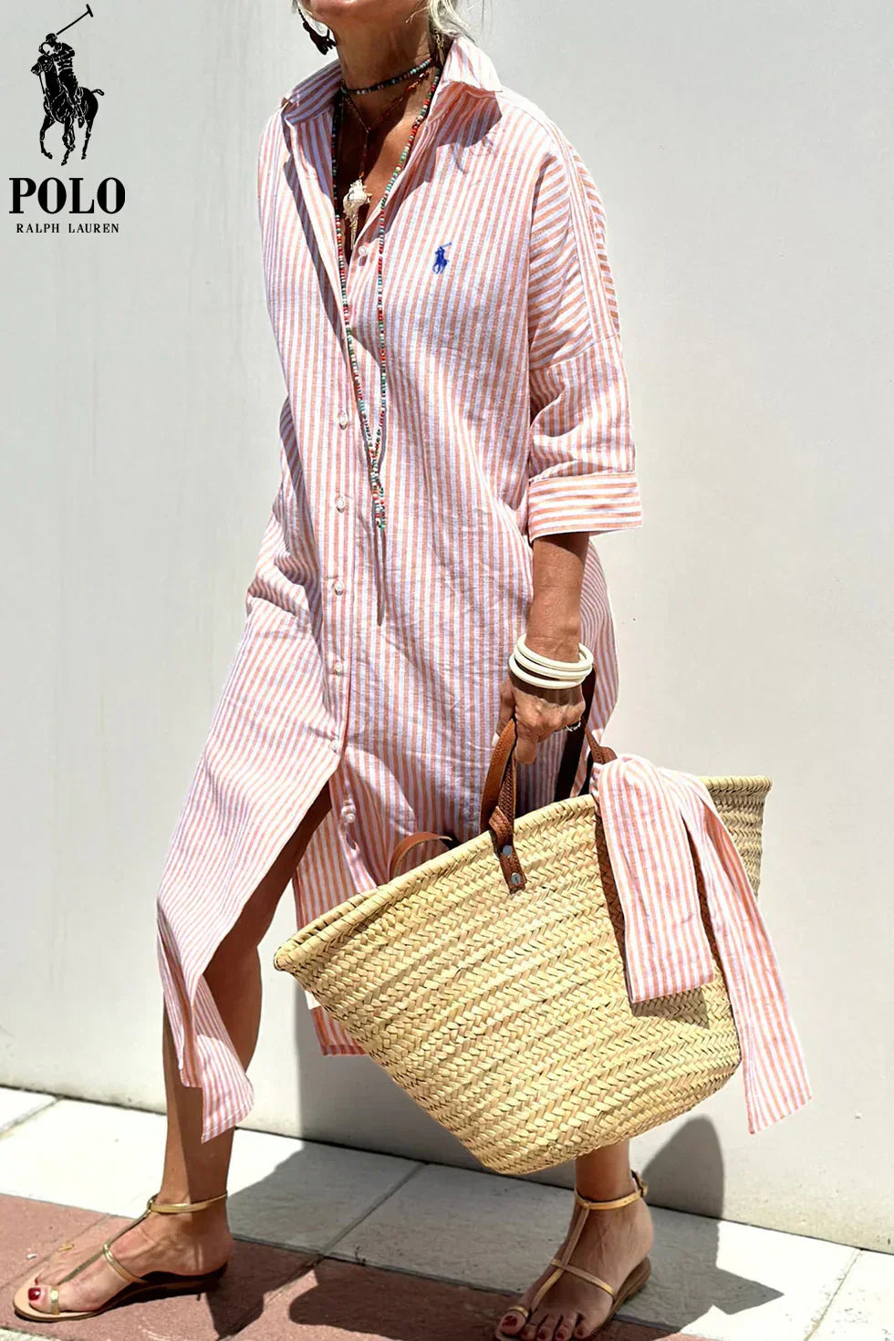RALPH LAUREN – Elegant skjortklänning