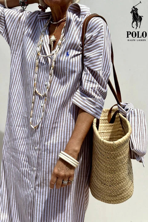 RALPH LAUREN – Elegant skjortklänning