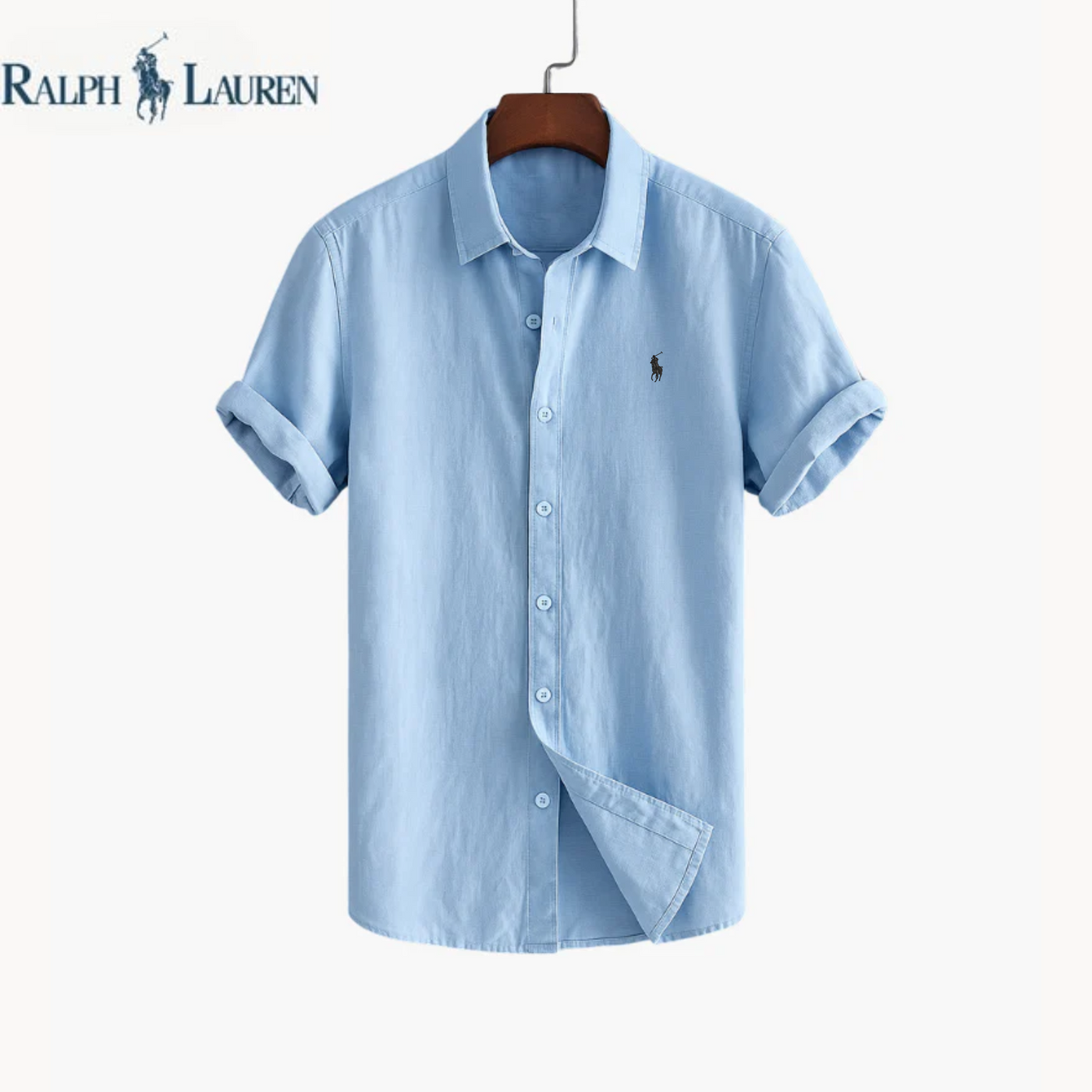 Rаⅼрһ Lаuгеn Premium Sommar Linne Skjorta