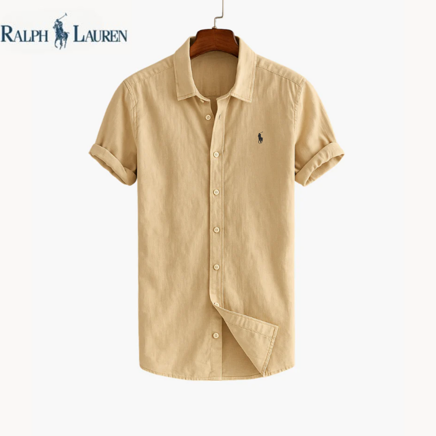 Rаⅼрһ Lаuгеn Premium Sommar Linne Skjorta