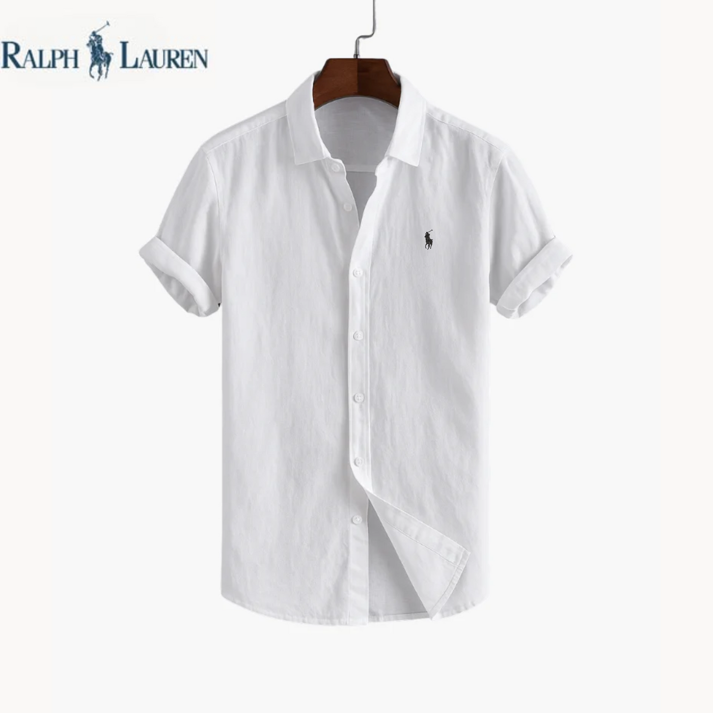 Rаⅼрһ Lаuгеn Premium Sommar Linne Skjorta